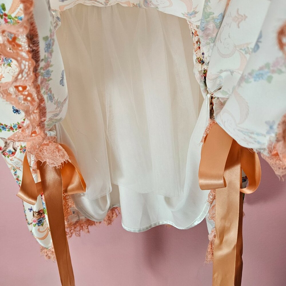 Dolls Kill Sugar Thrillz Lush Opulence Corset Dress Mini Renaissance Floral XL - Picture 8 of 14
